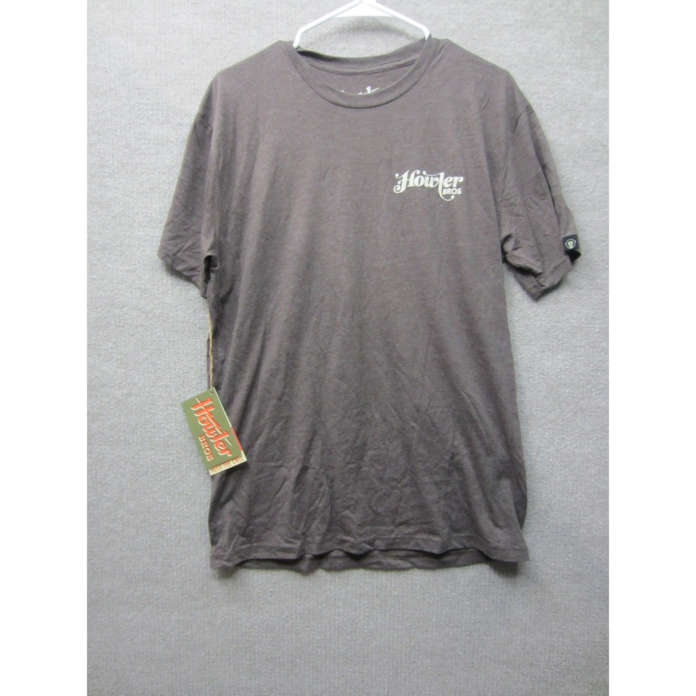 Howler Bros Mens Heed the Call Graphic T-Shirt Brown Heather Large NWT
